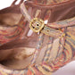 1920s Floral & Golden Bar Shoes by Babers UK 3.5