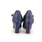 1930s Blue Satin Bar Shoes by Babers UK 4.5