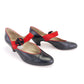 Bally 80s Doing 20s Black & Red Mary Janes UK 5