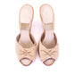 1950s Gold Lamé Springolator Mules by Bally UK 4.5