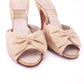 1950s Gold Lamé Springolator Mules by Bally UK 4.5
