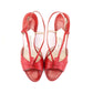 1950s Tomato Red Sandals by Bally UK 4