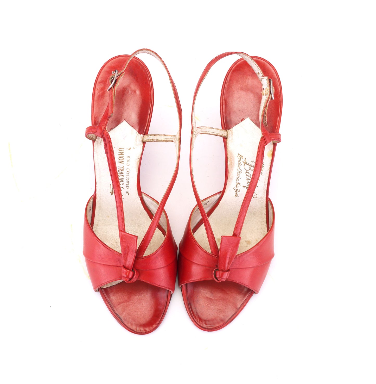 1950s Tomato Red Sandals by Bally UK 4