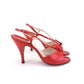 1950s Tomato Red Sandals by Bally UK 4