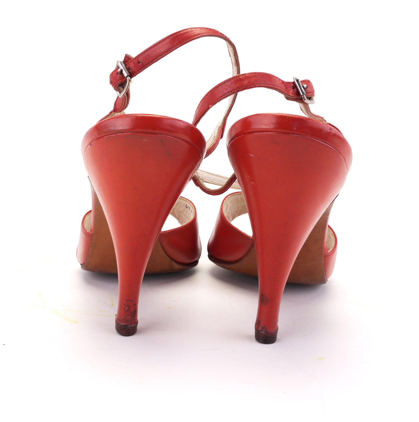 1950s Tomato Red Sandals by Bally UK 4
