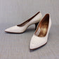 1960s Deadstock White Brogued Pumps by Bally UK 4.5