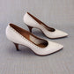 1960s Deadstock White Brogued Pumps by Bally UK 4.5
