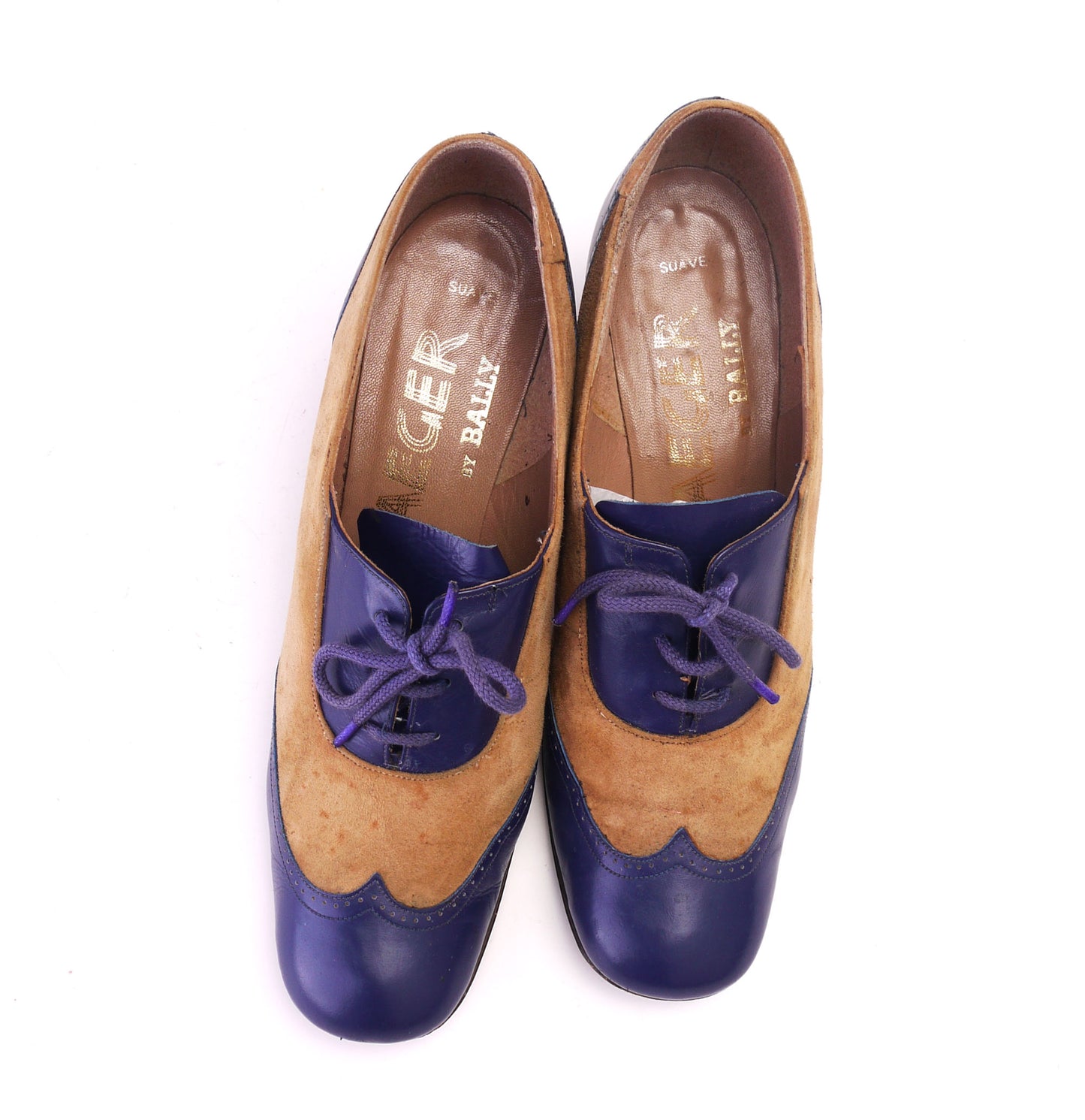 1970s Bally for Jaeger Two Tone Oxfords UK 5