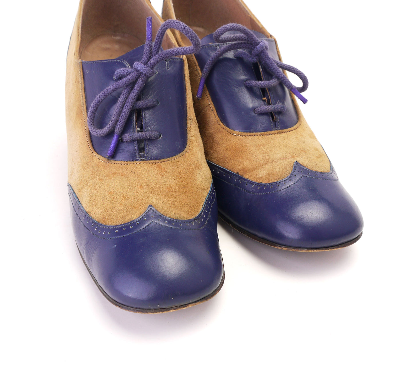 1970s Bally for Jaeger Two Tone Oxfords UK 5