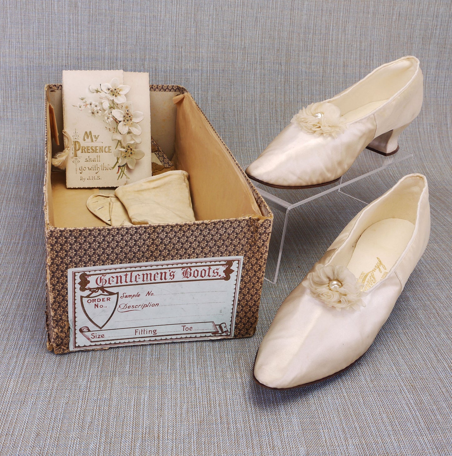 Victorian Edwardian Wedding Silk Shoes by Darré