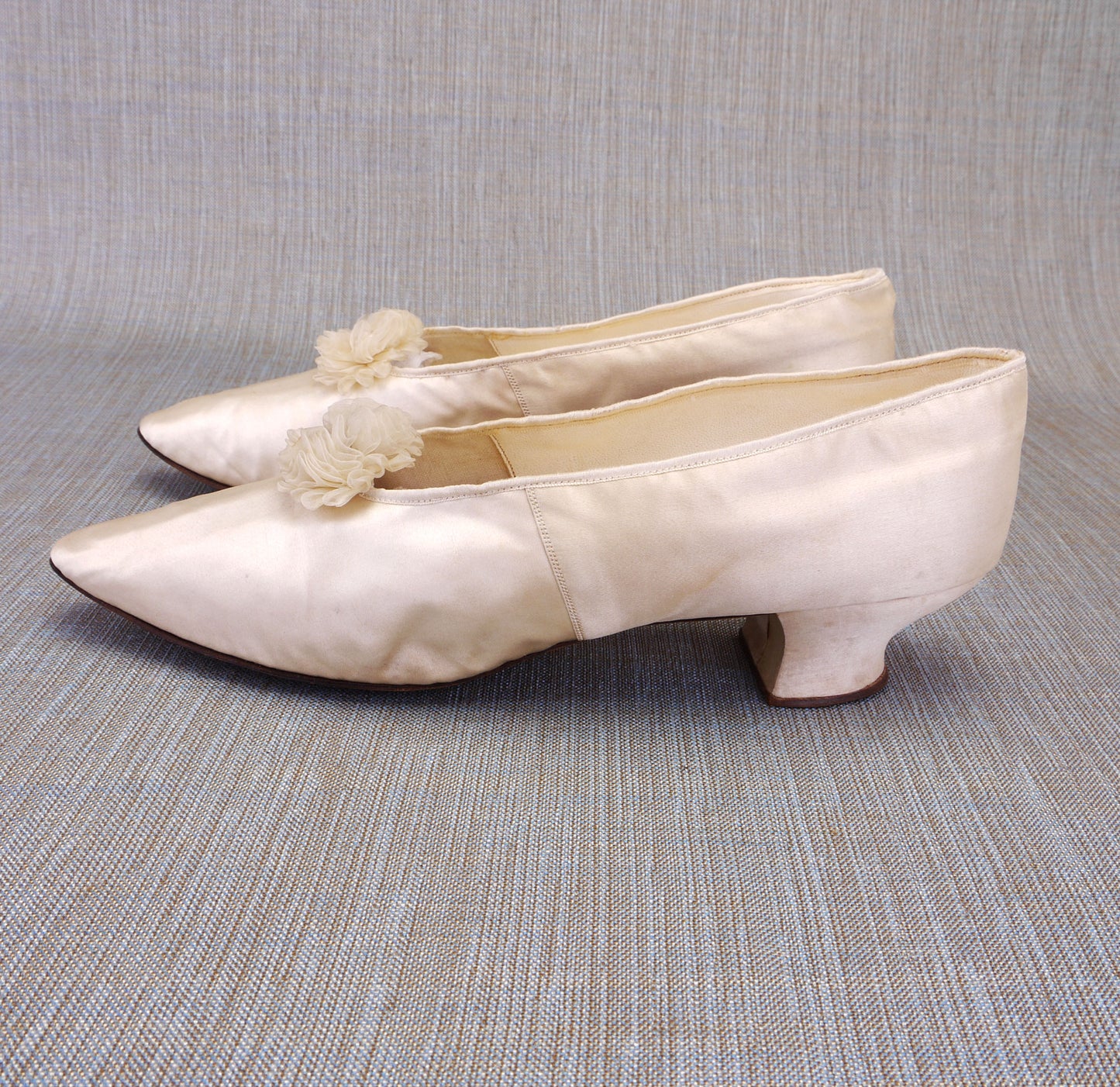 Victorian Edwardian Wedding Silk Shoes by Darré