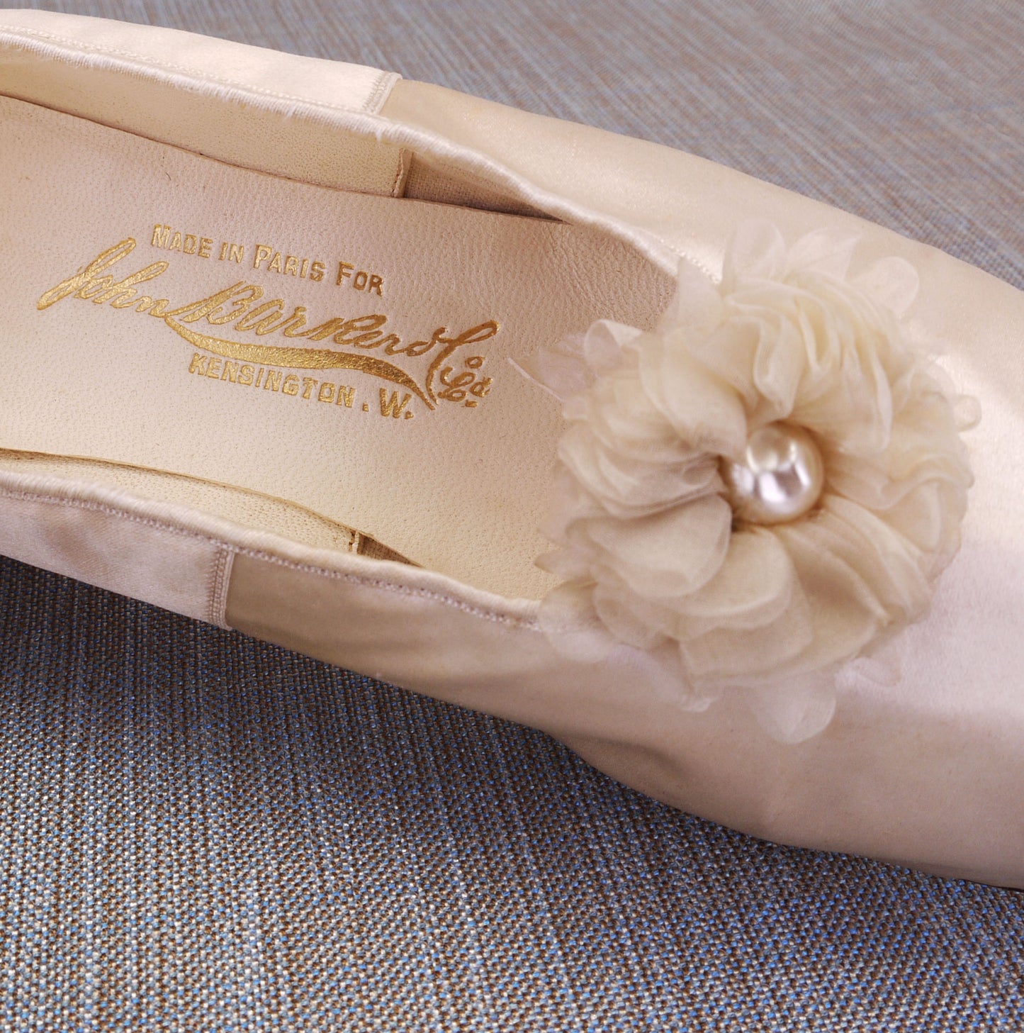 Victorian Edwardian Wedding Silk Shoes by Darré