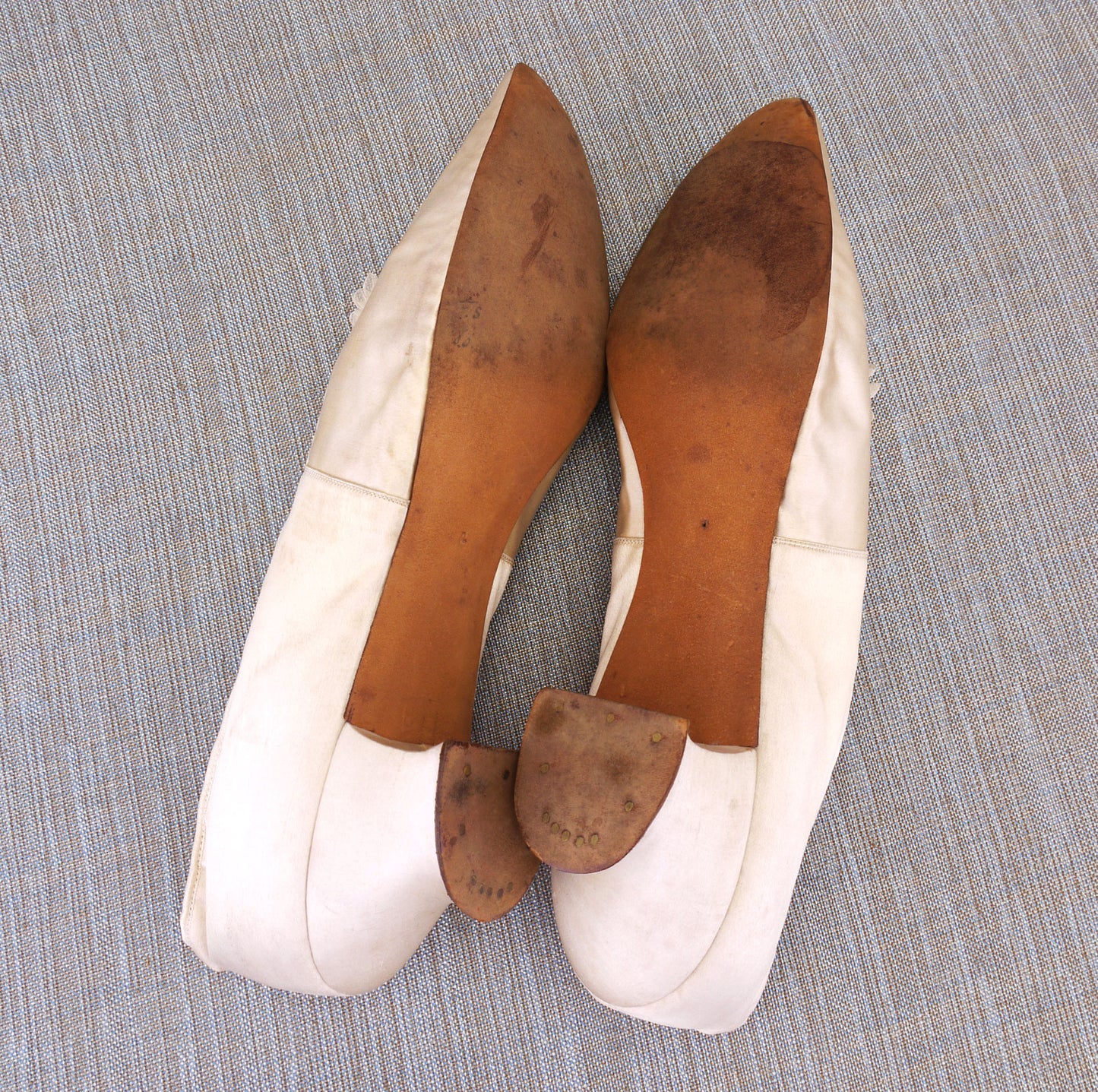Victorian Edwardian Wedding Silk Shoes by Darré