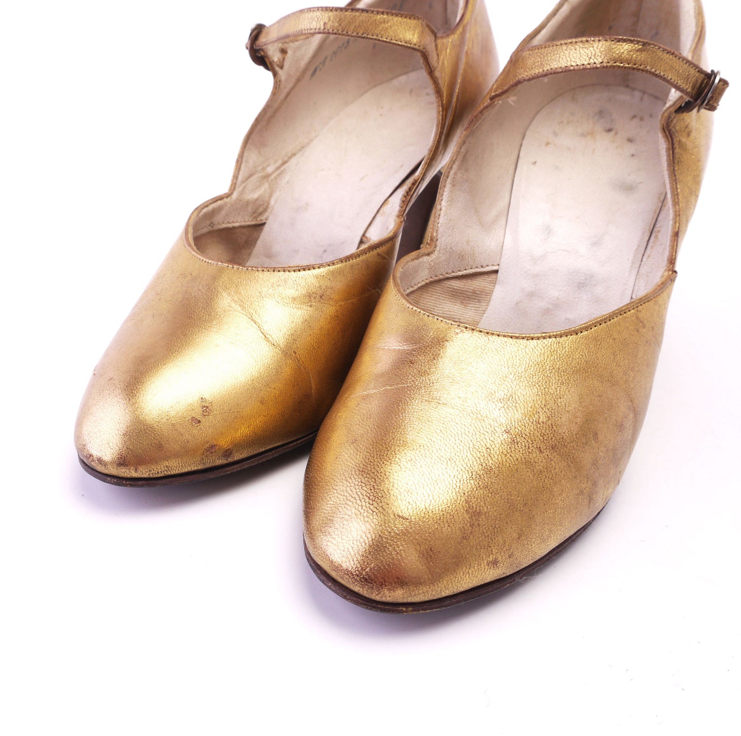 Early 1930s Gold Bar Shoes by Barratts UK 4