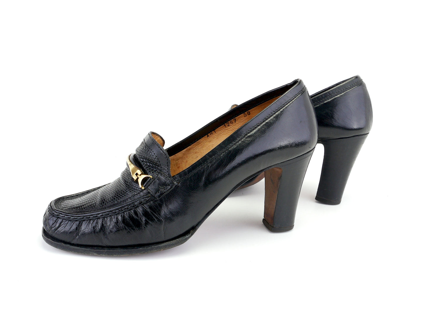 Urbane Black 1970s Loafers by Bally UK 5