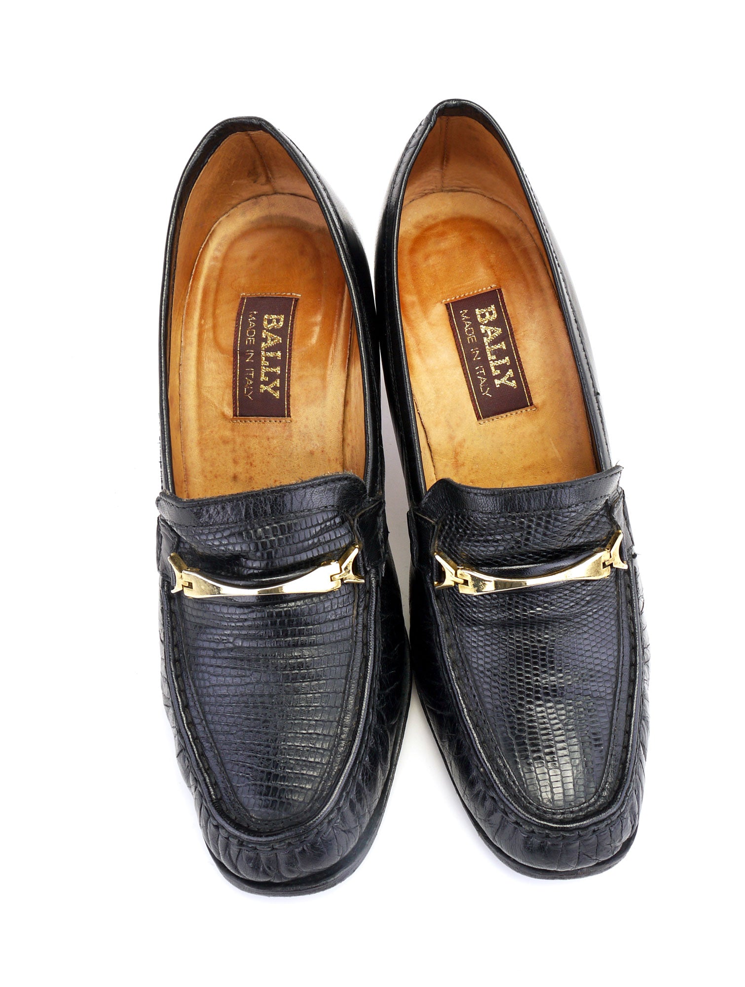 Bally hot sale leather loafers