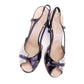 1950s Deadstock Black & White Sandals by Bective UK 4.5