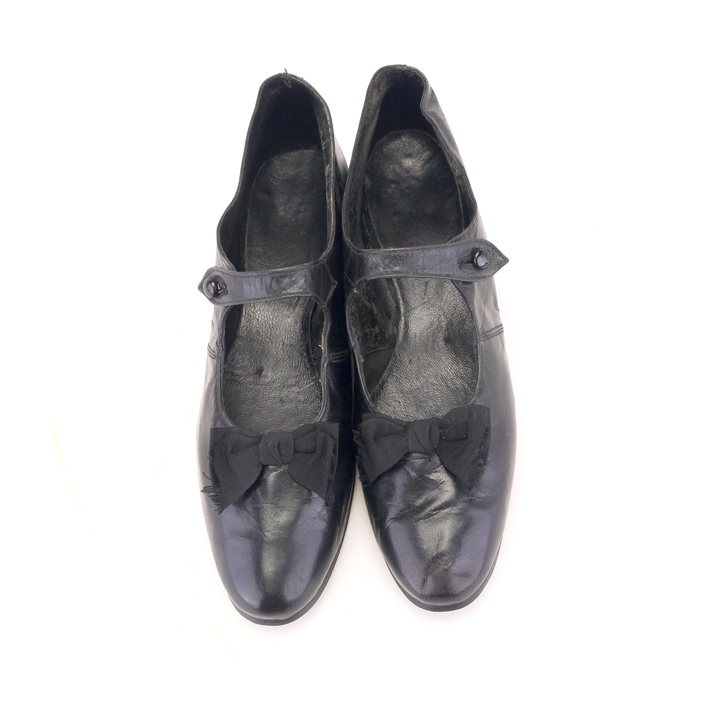 Unworn Edwardian Black Mary Janes with Bow by Beehive UK 7