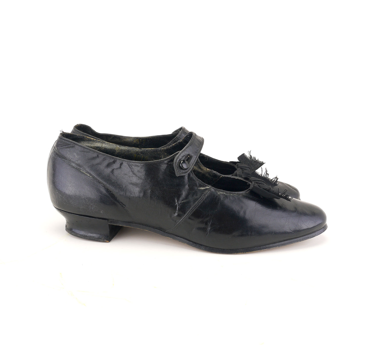 Unworn Edwardian Black Mary Janes with Bow by Beehive UK 7