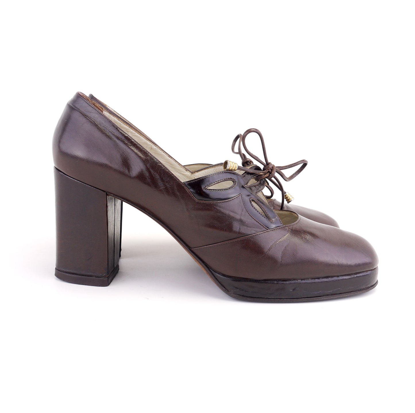 1970s Italian Platforms Mary Jane shoes UK 4