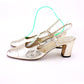 1960s Pale Gold Slingbacks for Bruno Magli UK 6