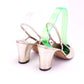 1960s Pale Gold Slingbacks for Bruno Magli UK 6