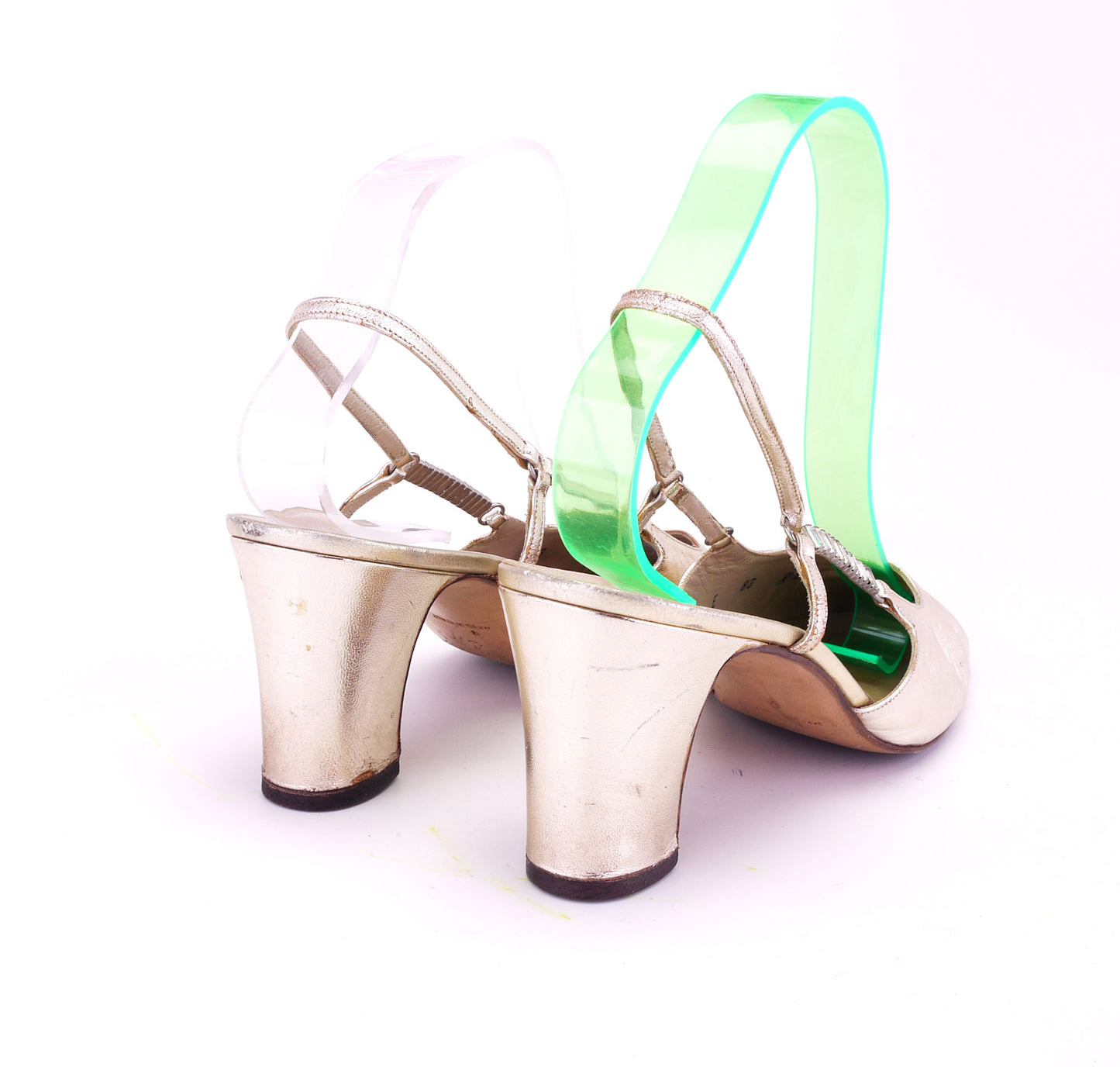 1960s Pale Gold Slingbacks for Bruno Magli UK 6