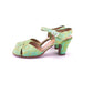 1940s Green Linen Sandals by Bob Baker UK 5