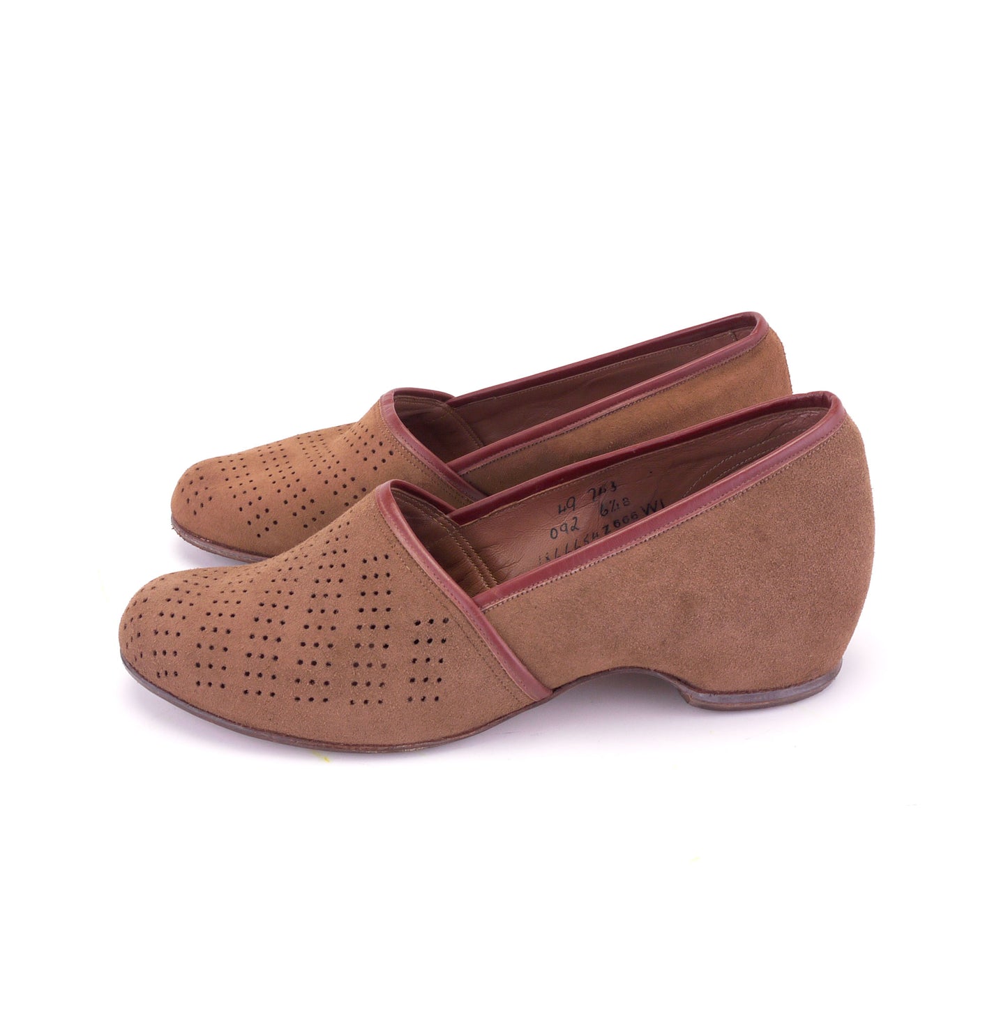 Brevitt Bouncers 1940s Suede Pumps UK 4
