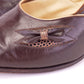 1920s Brown Bar Shoes with Slashed Trim UK 5