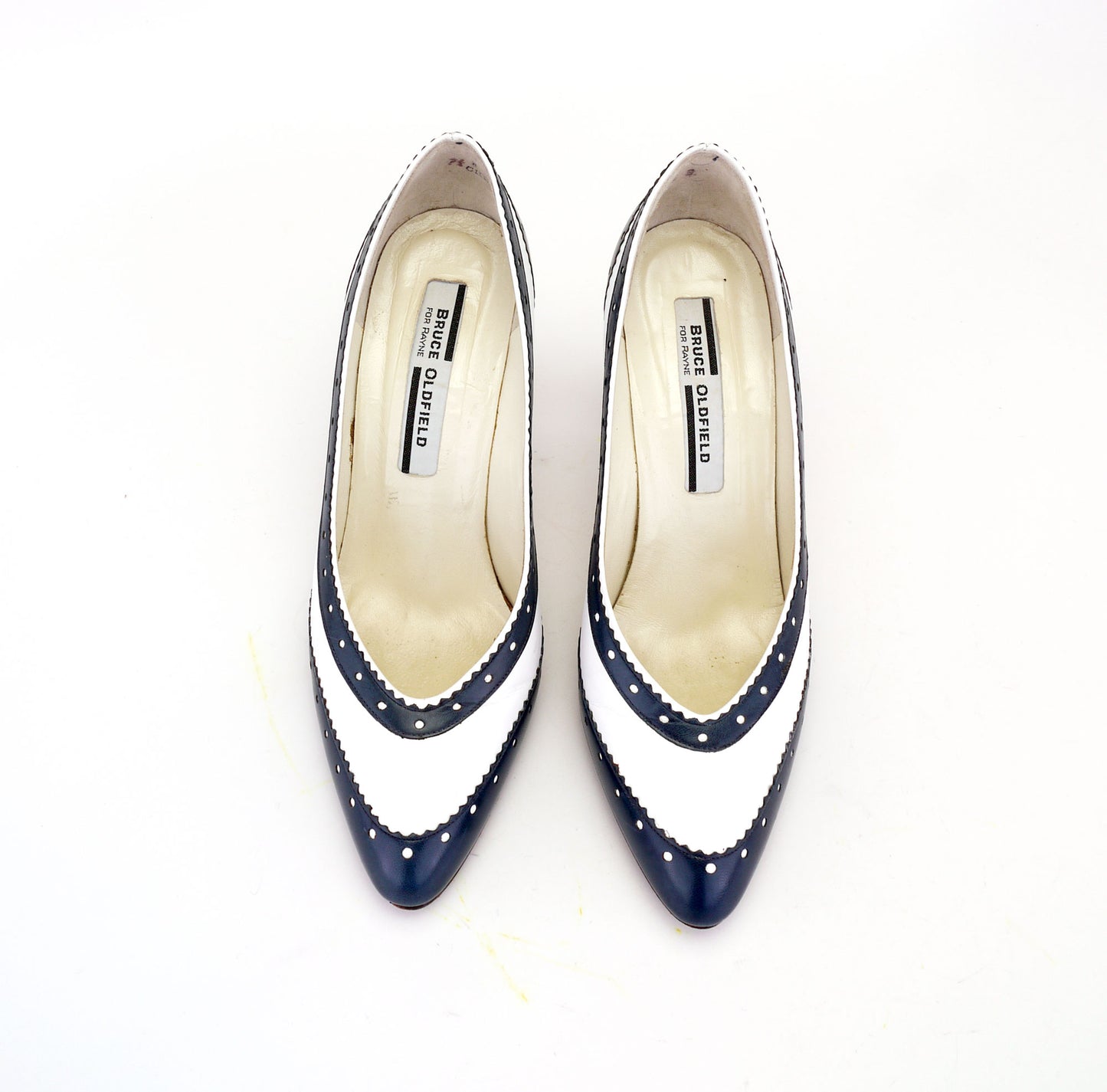 Bruce Oldfield 1980s Spectator Pumps & Bag UK 5
