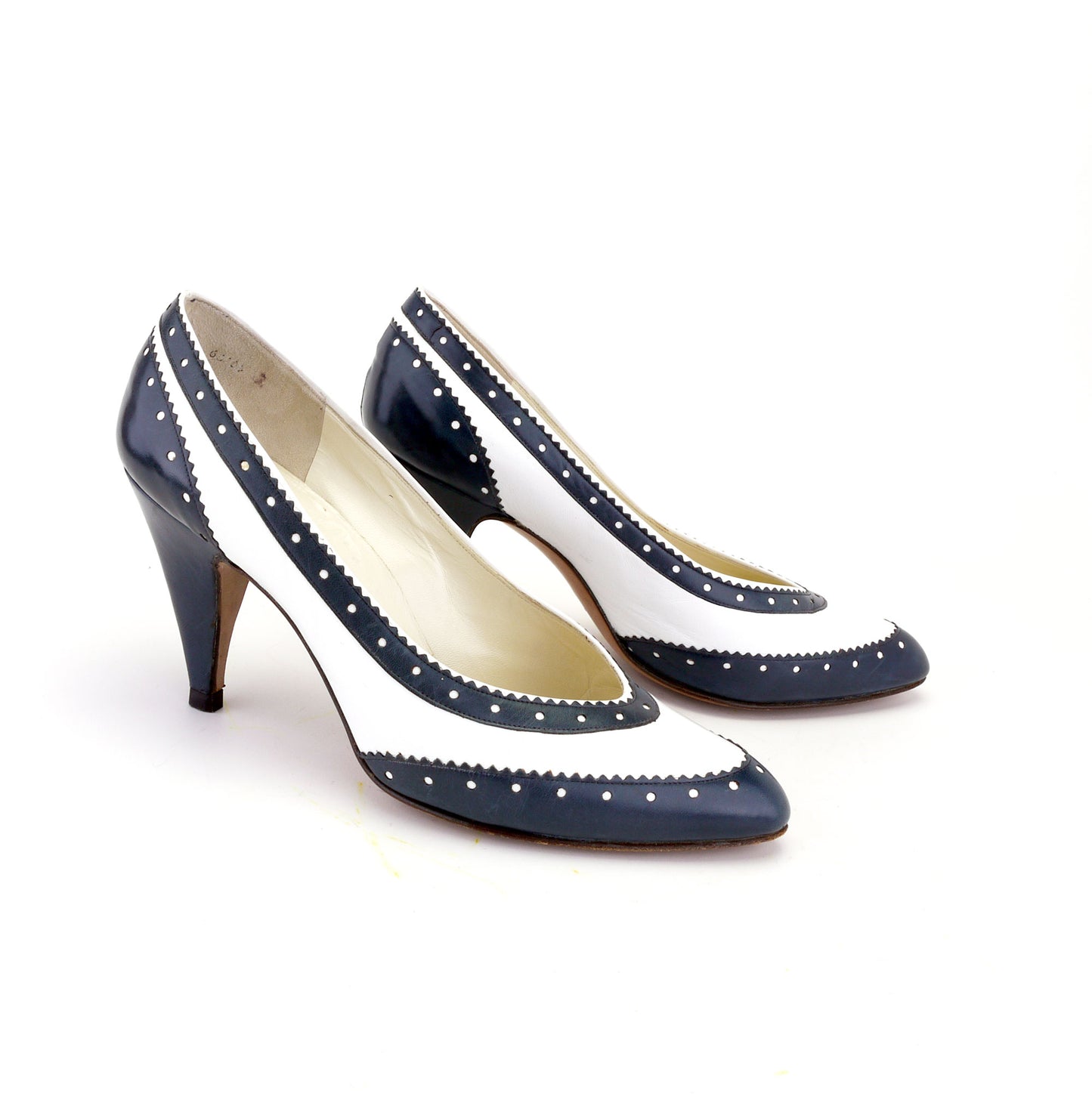 Bruce Oldfield 1980s Spectator Pumps & Bag UK 5
