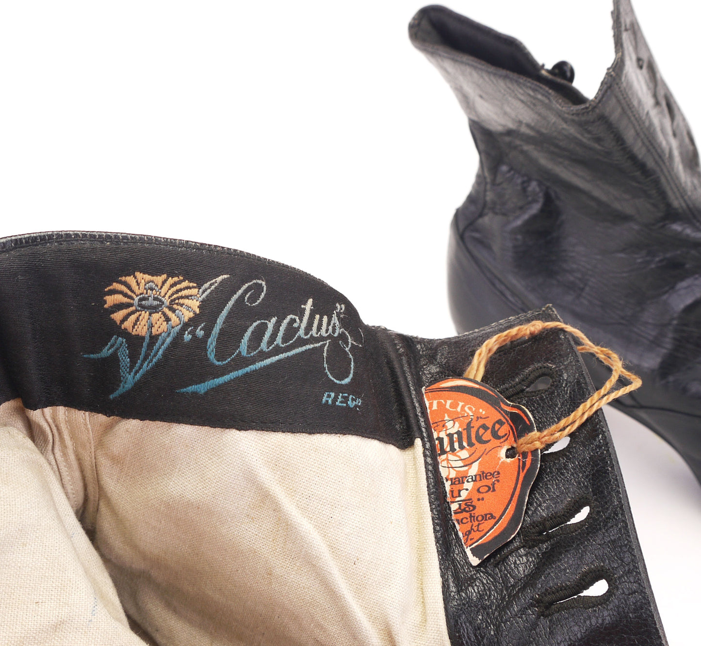 Edwardian Deadstock Button Boots by Cactus UK 4