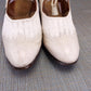 1930s White & Beige Summer Shoes by Babers UK 7