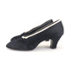 1930s Black Silk Art Deco Pumps UK 7