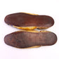 1930s Chinese Leather Souvenir Slippers UK 5