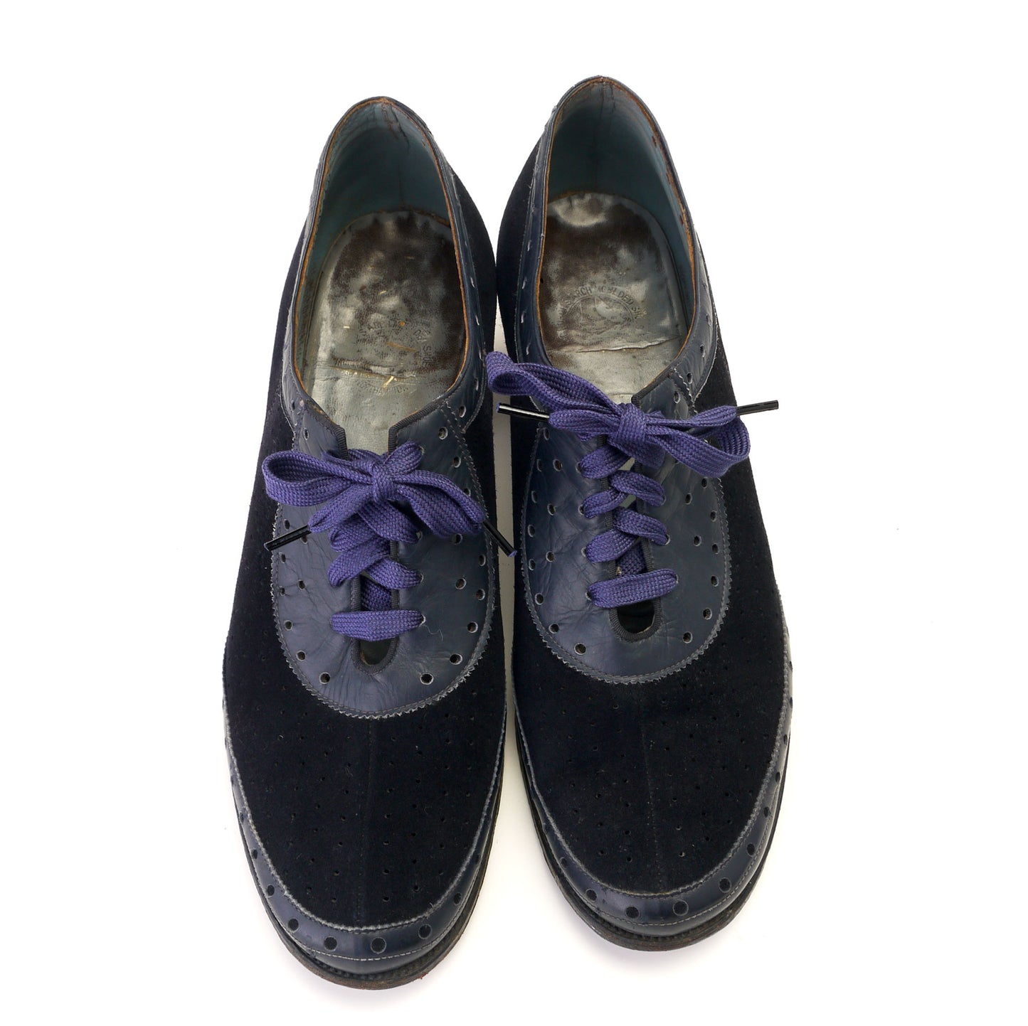 1940s Church's Navy Ghillies CC41 Walking Shoes UK 5