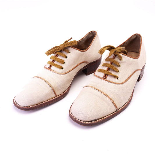 Charles Jourdan Gents Linen Oxfords UK 7.5