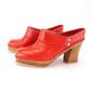Charles Jourdan 1970s Red Clogs for Midas UK 5