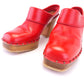 Charles Jourdan 1970s Red Clogs for Midas UK 5