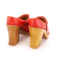 Charles Jourdan 1970s Red Clogs for Midas UK 5