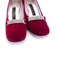 1960s Red Velvet Pumps by Charles Jourdan UK 5.5