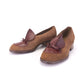 1940s Brown Suede & Leather Slip Ons by CK UK 3
