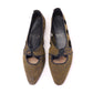 1960s Dark Khaki MOD Flats by Clarks UK 5.5
