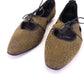 1960s Dark Khaki MOD Flats by Clarks UK 5.5