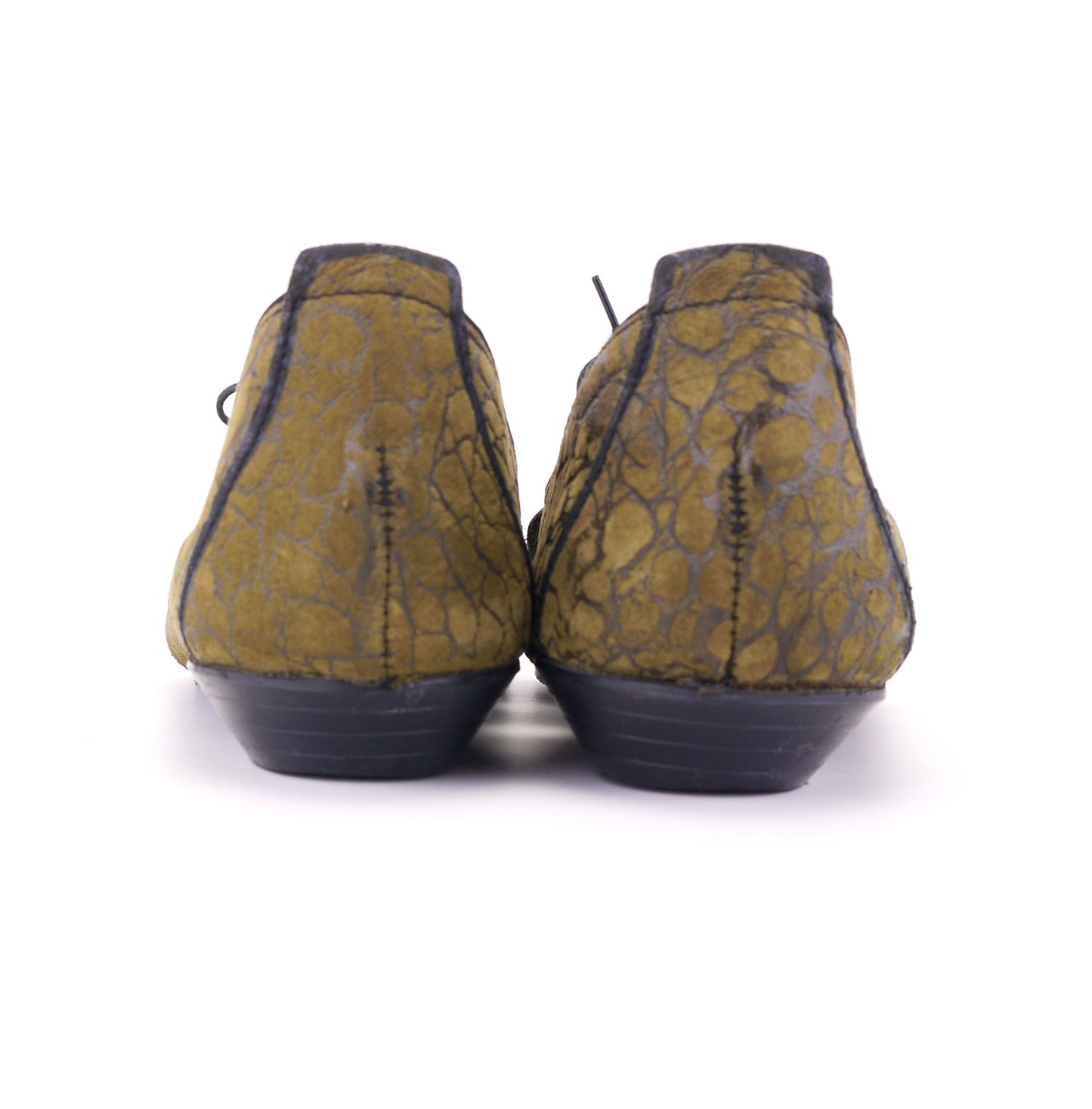 1960s Dark Khaki MOD Flats by Clarks UK 5.5