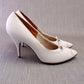 1960s Matt White Clarks Stiletto Pumps UK 6