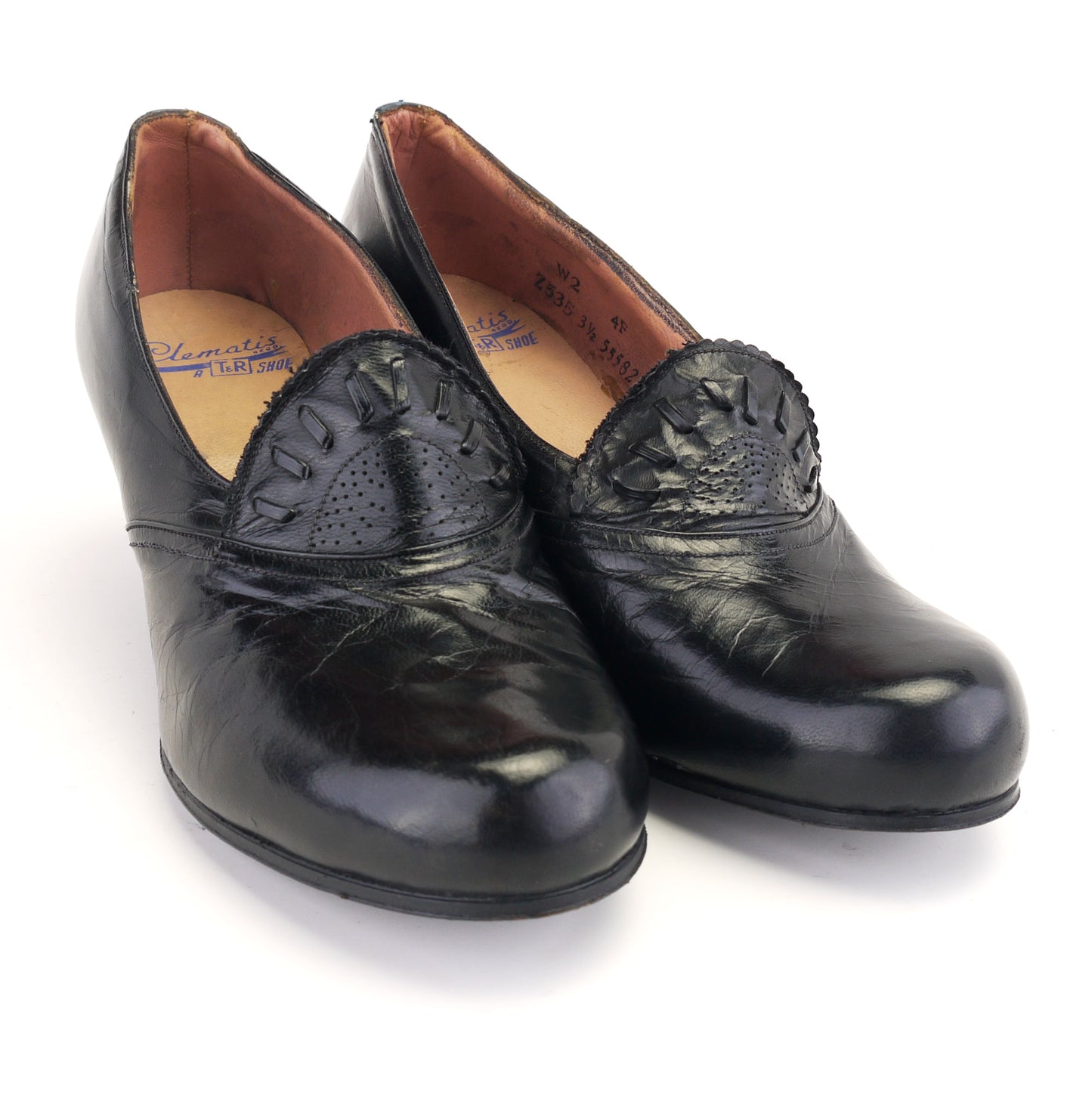 1940s Unworn Black CC41 Pumps by Clematis UK 2.5