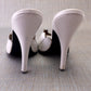 Unsigned Clive Shilton White Shell Mules UK 4.5