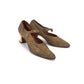 1920s Dull gold Brocade Bar Shoes by Copland & Lye UK 4